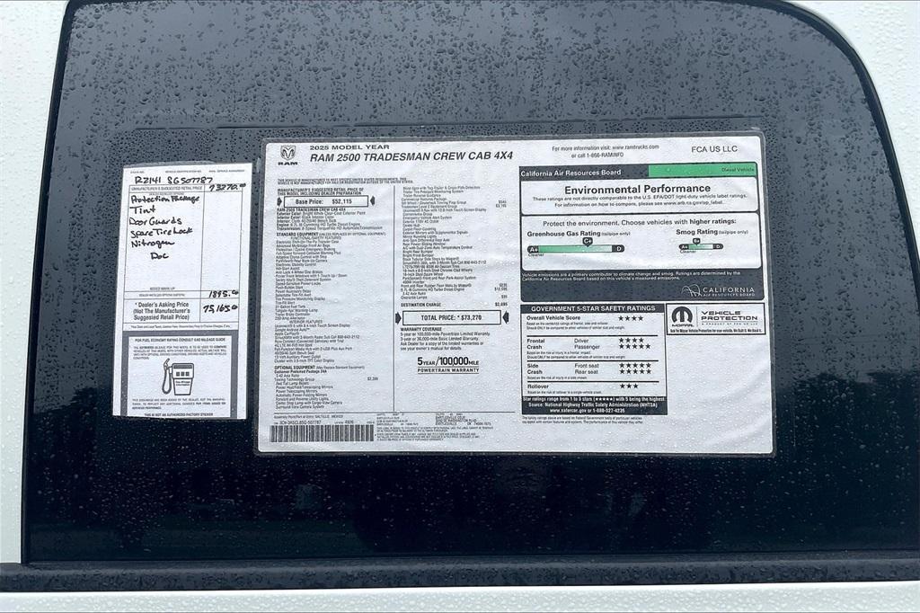 new 2025 Ram 2500 car, priced at $66,042
