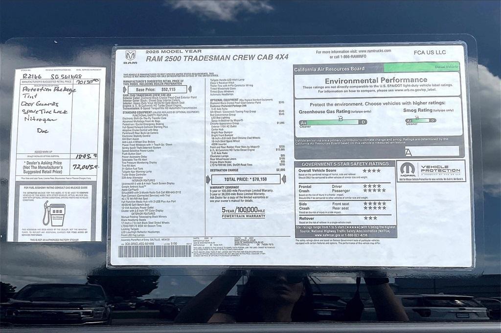new 2025 Ram 2500 car, priced at $63,538