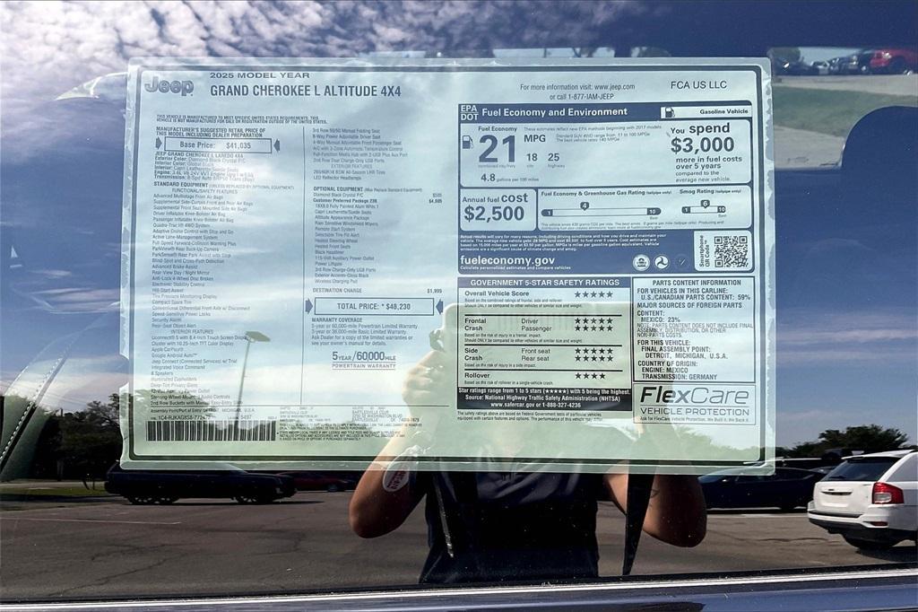 new 2025 Jeep Grand Cherokee L car, priced at $37,049