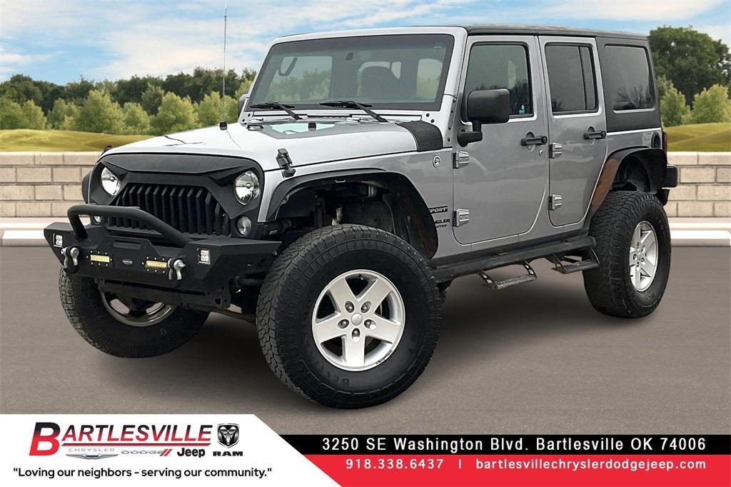 used 2015 Jeep Wrangler Unlimited car, priced at $15,550