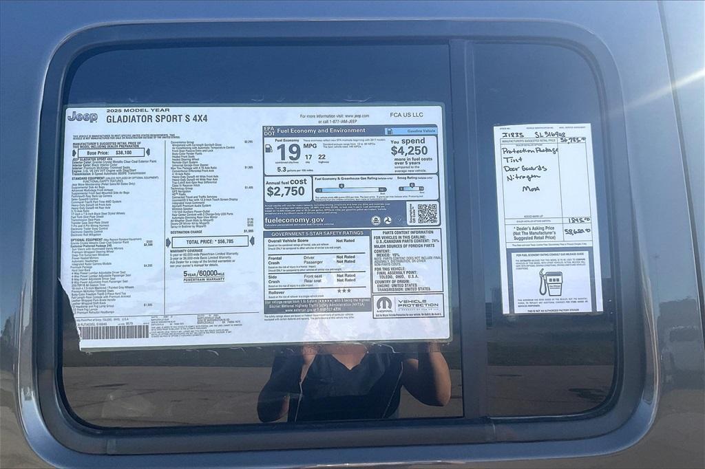 new 2025 Jeep Gladiator car, priced at $50,696