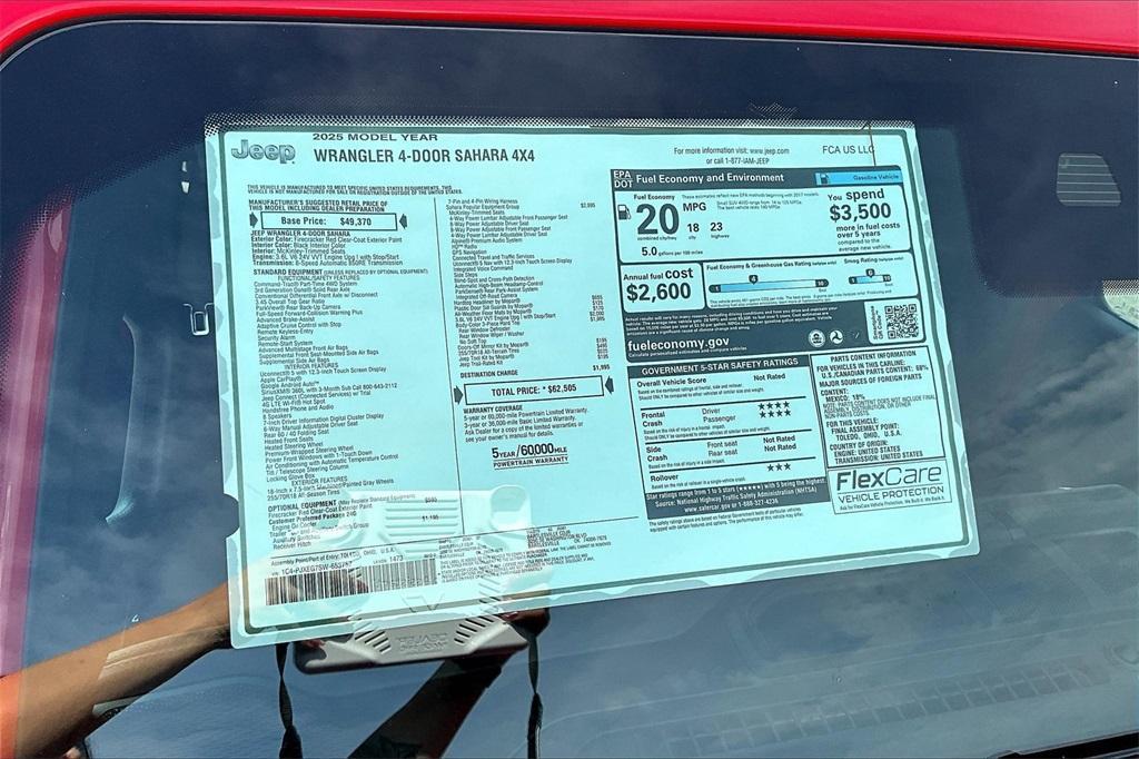 new 2025 Jeep Wrangler car, priced at $52,504
