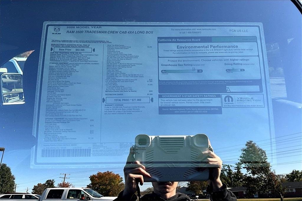 new 2026 Ram 3500 car, priced at $67,020