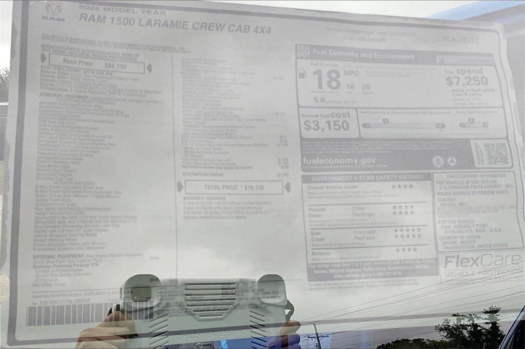 new 2026 Ram 1500 car, priced at $65,739