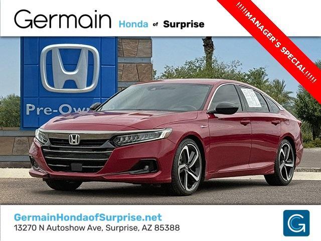 used 2022 Honda Accord Hybrid car, priced at $22,954
