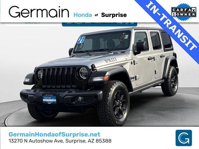 used 2021 Jeep Wrangler Unlimited car, priced at $32,964