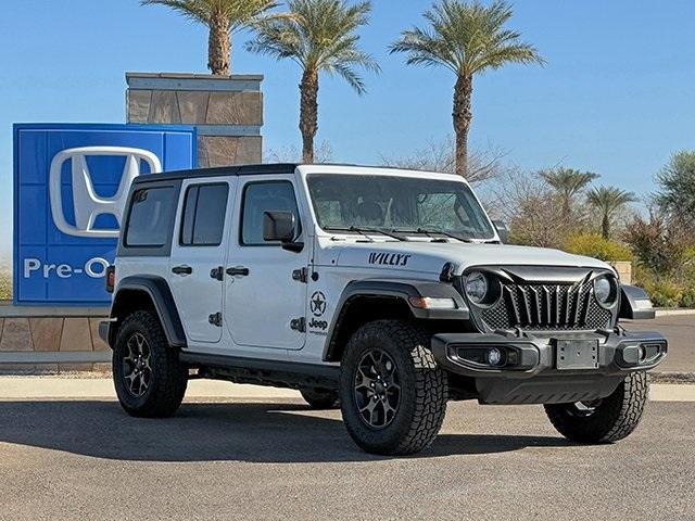 used 2021 Jeep Wrangler Unlimited car, priced at $27,751