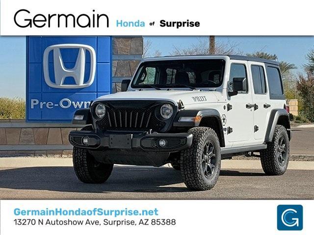 used 2021 Jeep Wrangler Unlimited car, priced at $27,396