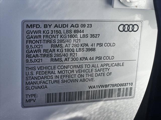 new 2024 Audi SQ7 car, priced at $109,445
