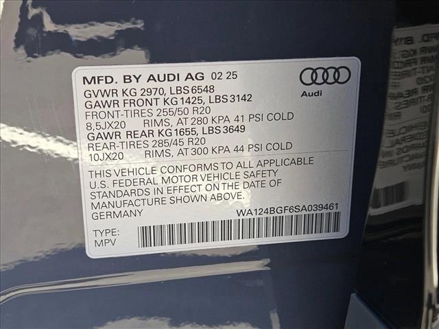 new 2025 Audi Q6 e-tron car, priced at $74,815