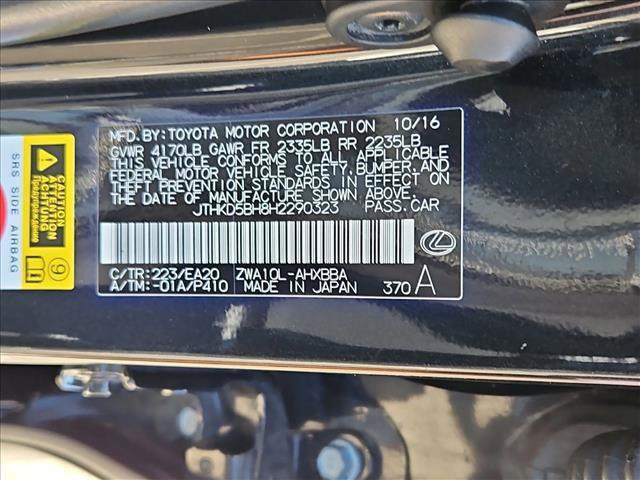 used 2017 Lexus CT 200h car, priced at $15,699