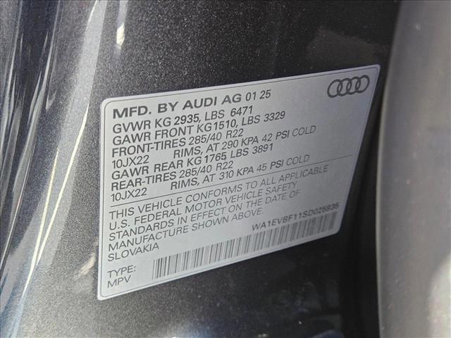 new 2025 Audi Q8 car, priced at $83,235