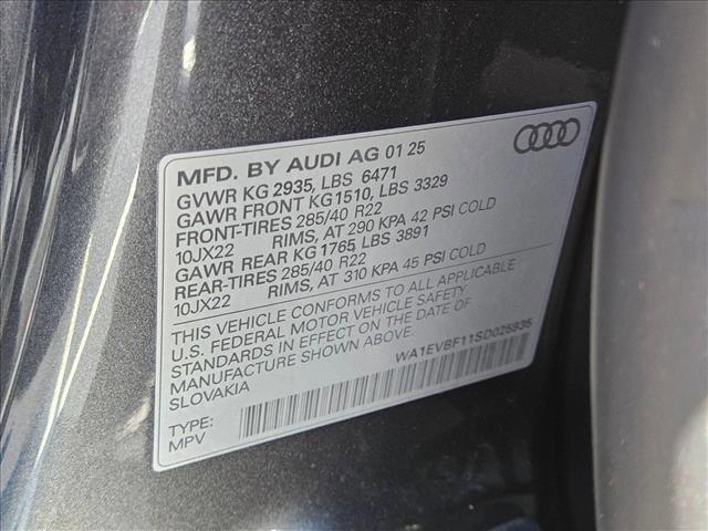 new 2025 Audi Q8 car, priced at $82,235