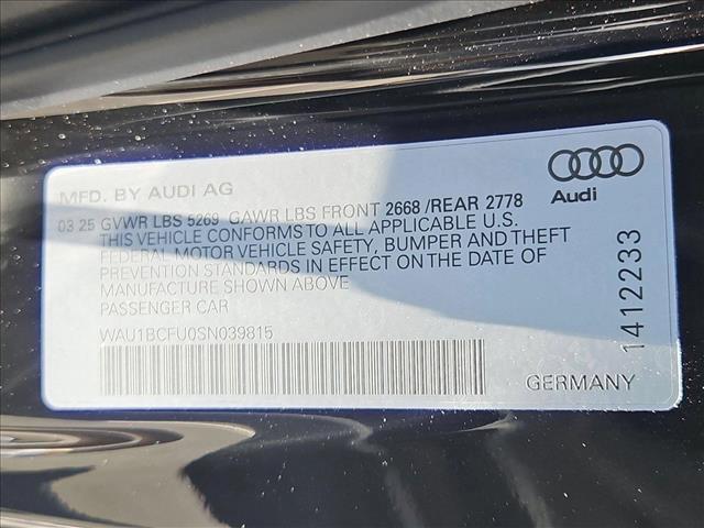 new 2025 Audi A5 car, priced at $54,485