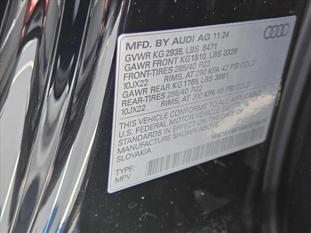 new 2025 Audi Q8 car, priced at $82,235