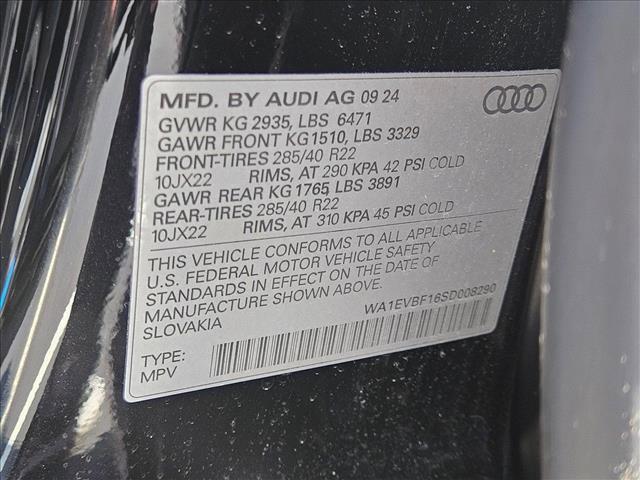 new 2025 Audi Q8 car, priced at $82,325