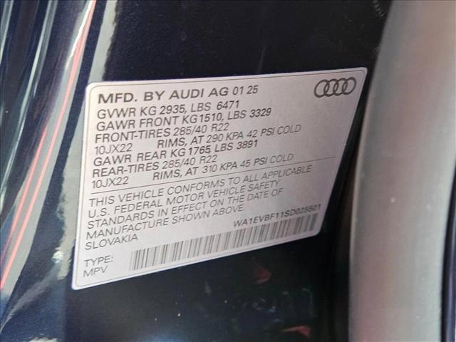 new 2025 Audi Q8 car, priced at $82,235
