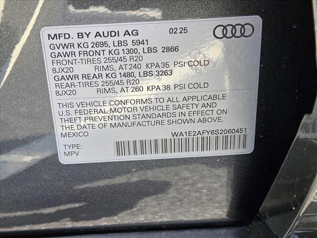 new 2025 Audi Q5 car, priced at $68,210