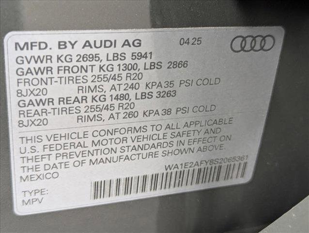 new 2025 Audi Q5 car, priced at $68,210