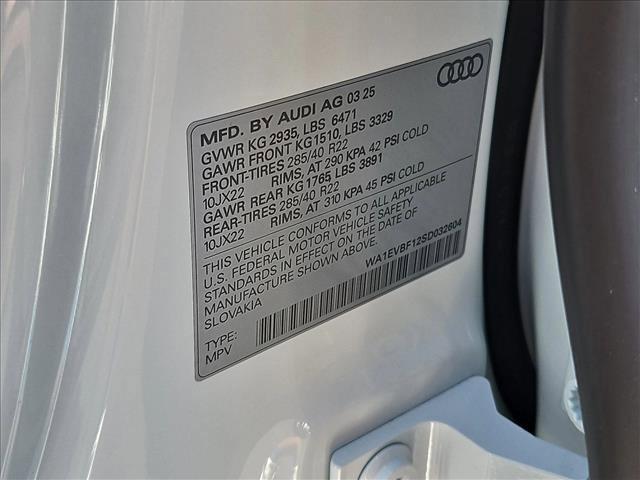 new 2025 Audi Q8 car, priced at $81,925