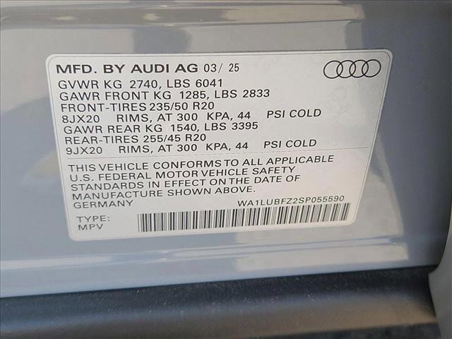 new 2025 Audi Q4 e-tron car, priced at $59,355