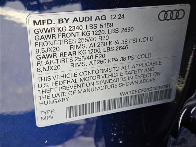 new 2025 Audi Q3 car, priced at $47,585