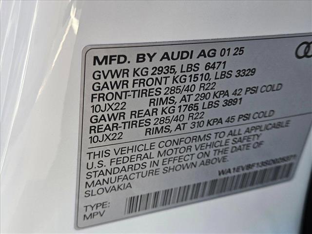 new 2025 Audi Q8 car, priced at $82,235