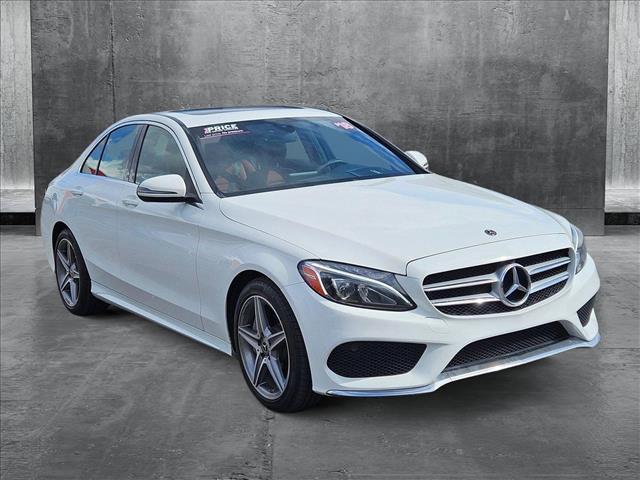 used 2018 Mercedes-Benz C-Class car, priced at $19,000