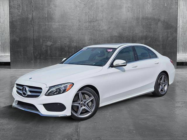 used 2018 Mercedes-Benz C-Class car, priced at $19,000