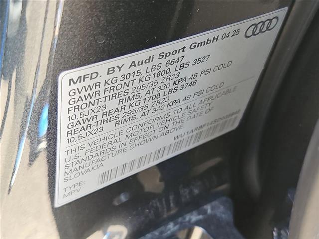 new 2025 Audi RS Q8 car, priced at $136,656