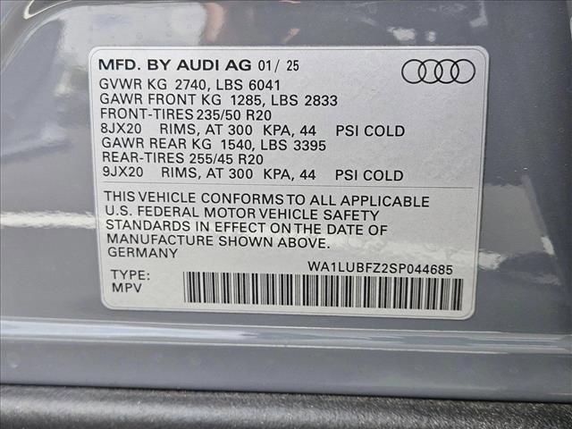 new 2025 Audi Q4 e-tron car, priced at $60,855