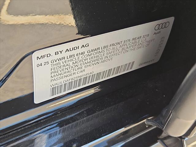 new 2025 Audi A8 car, priced at $96,795