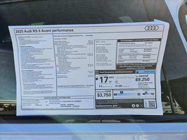 new 2025 Audi RS 6 Avant car