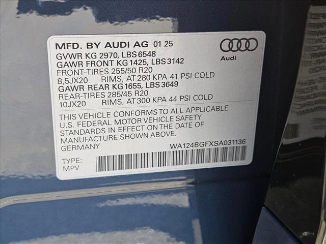 new 2025 Audi Q6 e-tron car, priced at $75,410