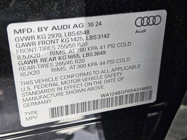 new 2025 Audi Q6 e-tron car, priced at $75,410