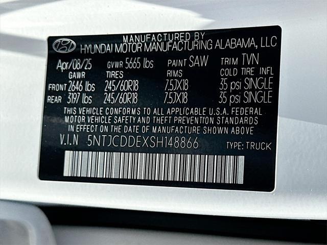 new 2025 Hyundai SANTA CRUZ car, priced at $33,511