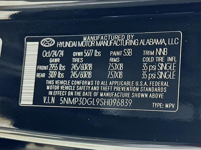 new 2025 Hyundai Santa Fe car, priced at $39,569