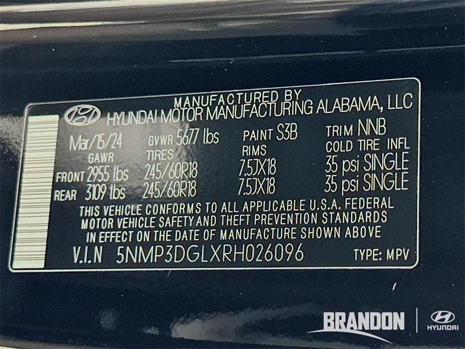 new 2024 Hyundai Santa Fe car, priced at $40,816