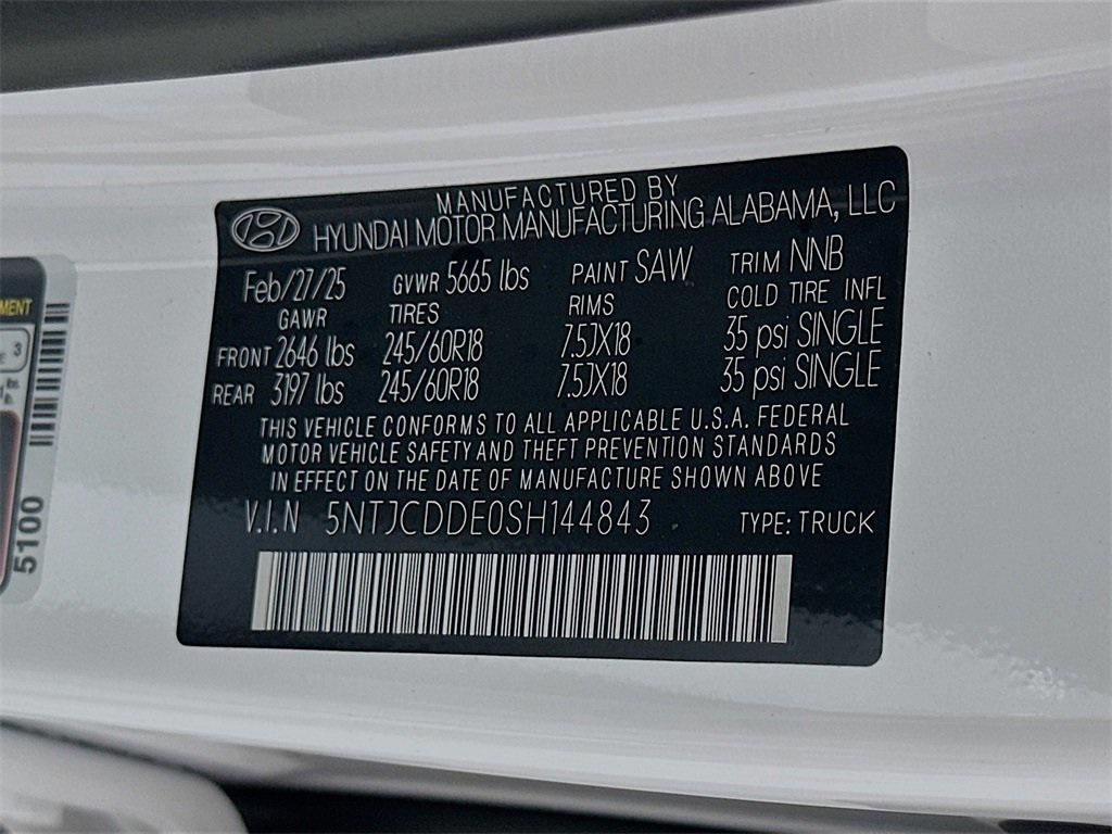 new 2025 Hyundai SANTA CRUZ car, priced at $30,512