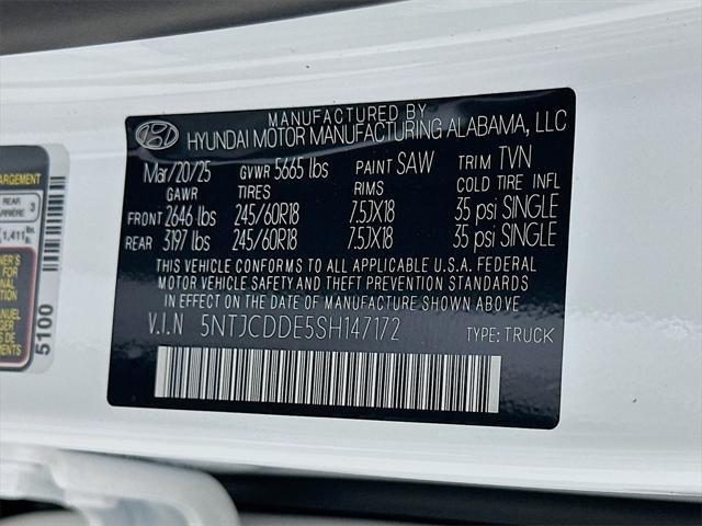 new 2025 Hyundai SANTA CRUZ car, priced at $34,683