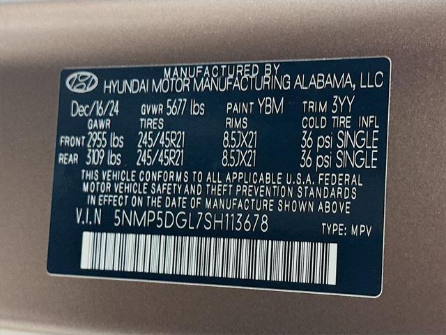 new 2025 Hyundai Santa Fe car, priced at $48,024