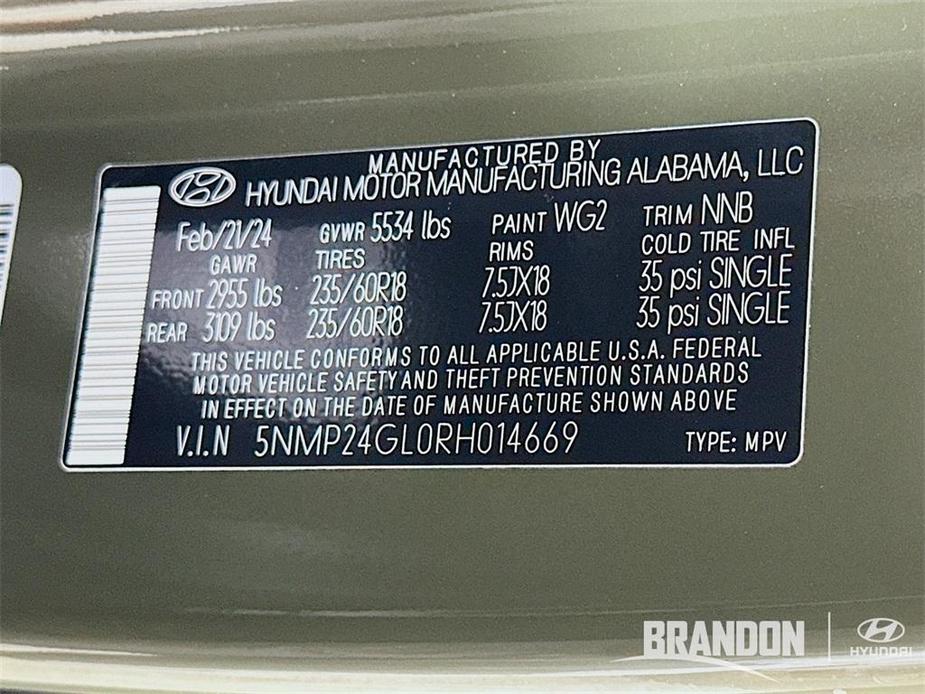 new 2024 Hyundai Santa Fe car, priced at $36,944