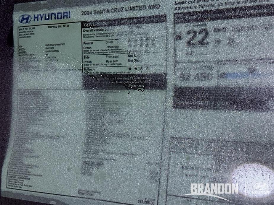 new 2024 Hyundai Santa Cruz car, priced at $39,958