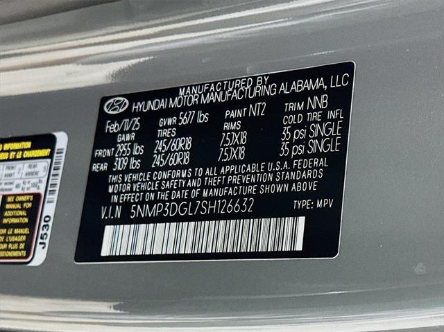 new 2025 Hyundai Santa Fe car, priced at $39,629