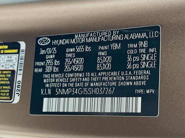 new 2025 Hyundai Santa Fe car, priced at $45,148