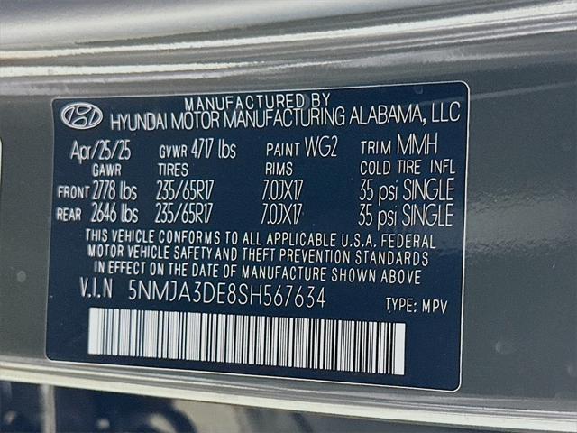 new 2025 Hyundai Tucson car, priced at $28,166