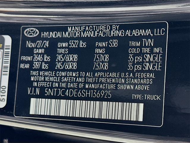 new 2025 Hyundai SANTA CRUZ car, priced at $32,898