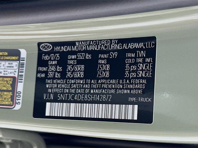 new 2025 Hyundai SANTA CRUZ car, priced at $33,633