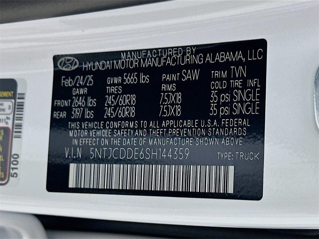 new 2025 Hyundai SANTA CRUZ car, priced at $30,448