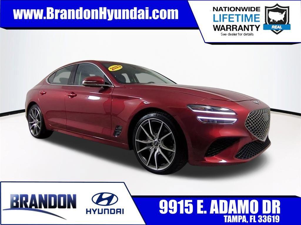 used 2023 Genesis G70 car, priced at $27,868